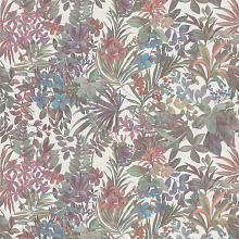 Серо-зелёные обои Kerama Marazzi REFLECTION KM5903