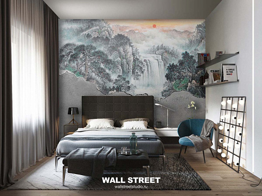 Фотообои в интерьере артикул Chinoserie 12, CHINOSERIE, Wall street Фотообои в интерьере артикул Chinoserie 12, CHINOSERIE, Wall street